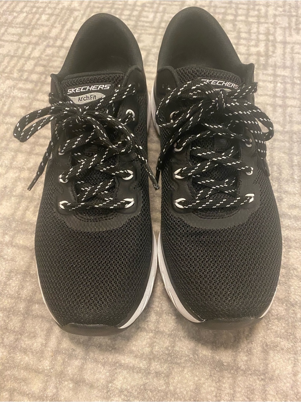 Sketchers Glide Step Arch Fit Black Athletic Sneaker New in Box 8.5 - Picture 8 of 10